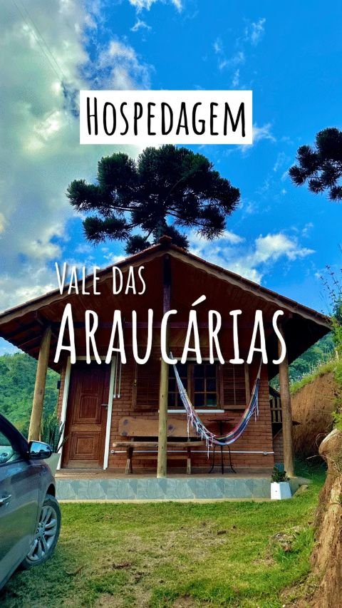 Chalé de madeira no Vale das Araucárias